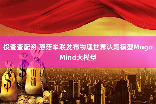 投查查配资 蘑菇车联发布物理世界认知模型MogoMind大模型